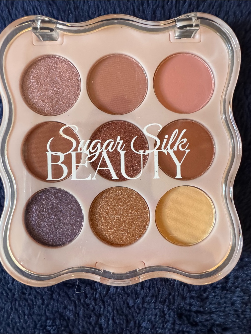 9-Color Eyeshadow Palette — Rose, Brown & Gold Shades